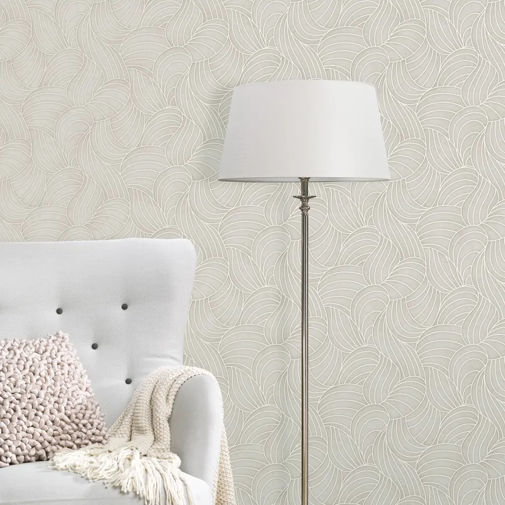 Обои флизелиновые Wall Up Duna бежевые 1.06 м 645163 STLM-2130633 - Вид №3