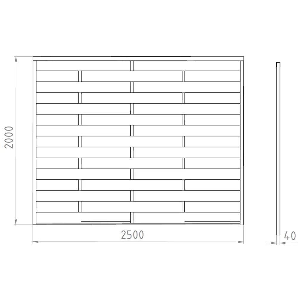 Забор-жалюзи Утес 2x2.5 м цвет светлое дерево 88698254 STLM-2183621 Santreyd  - Вид №2