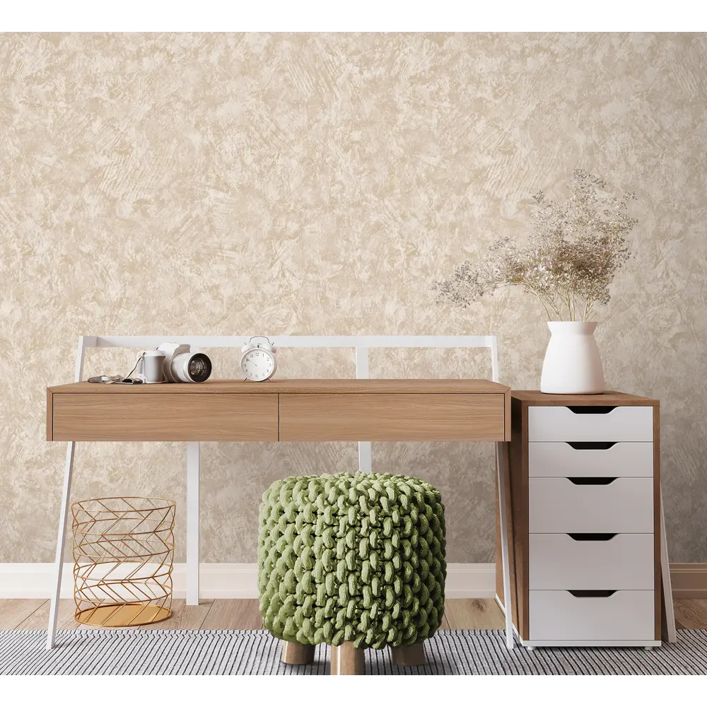 Обои бумажные Renowa Лофт бежевые 0.53 м 79012 STLM-2151611 - Вид №3