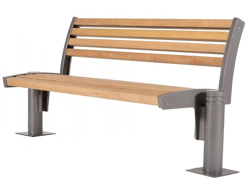 Euroform W Деревянная скамейка со спинкой Fritz 1200  - Вид №1