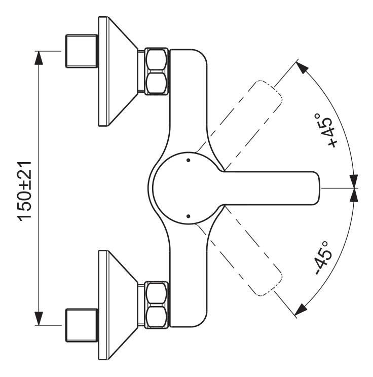 BA321AA Смеситель для душа VIDIMA UNO - Вид №2
