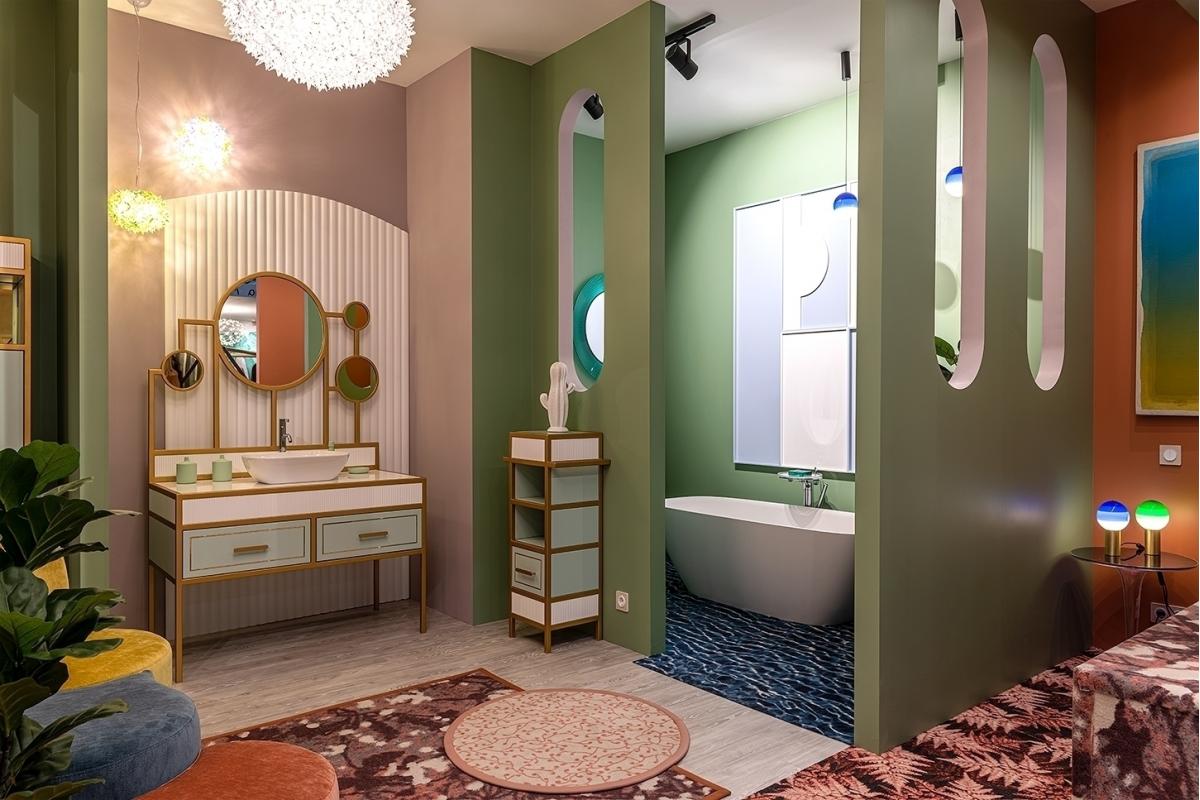 085693 Настольный светильник S сине-графитовый Marset Dipping Light  - Вид №9