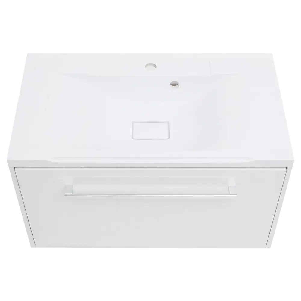 Тумба под раковину подвесная Мерида 80 см цвет белый АКВАТОН STLM-2188263 - Вид №3