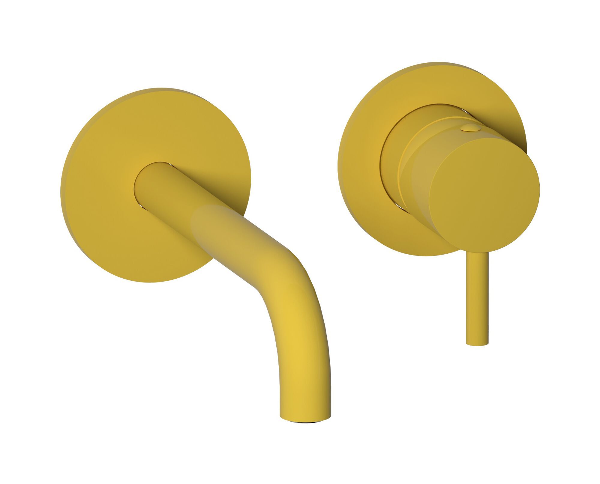 Настенный однорычажный смеситель для раковины с автоматическим сливом IB цвет ARCH-00121637 - Вид №1