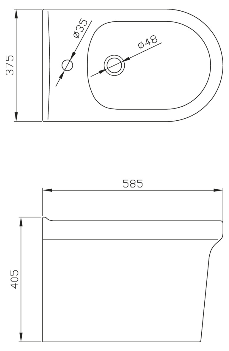 BB829B Биде напольное  BELBAGNO  - Вид №2