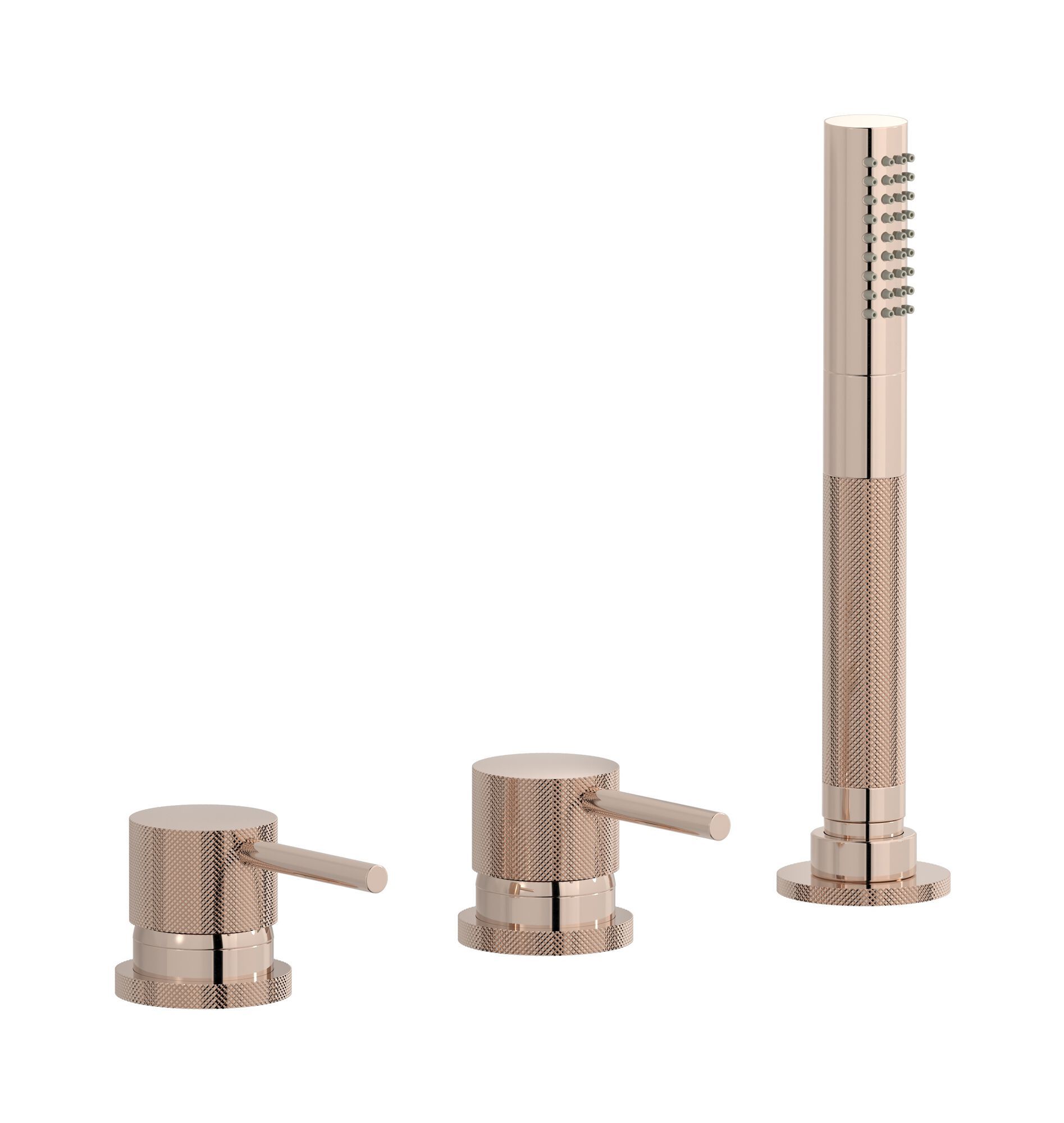 Однорычажный смеситель для ванны с 3 отверстиями и ручным душем IB промышленность ARCH-00145662 - Вид №11