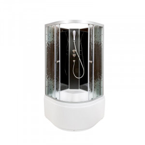 BМ4510 с гидромассажем BLACK Душевая кабина DETO Серия ВМ