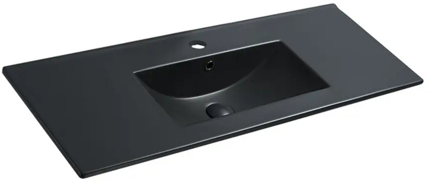 91729179 Раковина Vincea VBS-13120MB керамическая цвет черный матовый STLM-0997228
