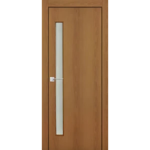 Комплект двери со стеклом 80x200 см финиш бумага цвет орех без доборов
