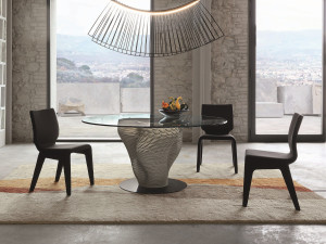 Круглый стол с основанием из цемента 3D печать