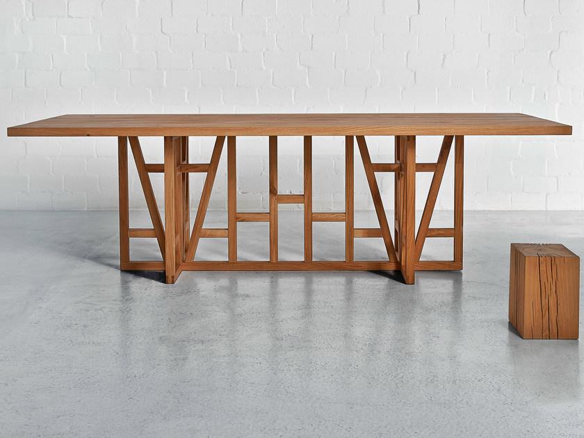 Vitamin Design Прямоугольный стол из массива дерева Fachwerk sun-id-1473135 - Вид №1