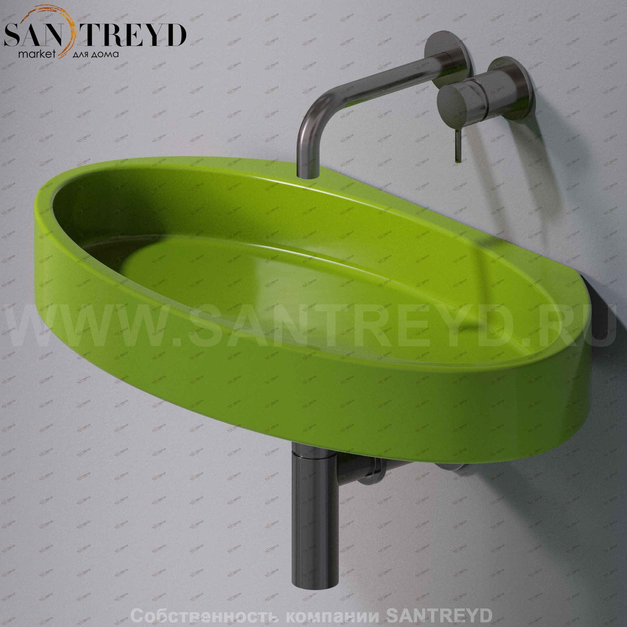 L015T1RPV4.121 Подвесная раковина настенная овальная A. e T. Italia P35 AeT ITALIA