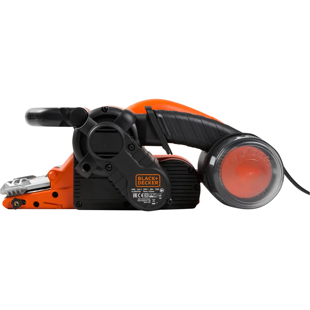 Ленточная шлифовальная машина сетевая Black&Decker KA88-QS, 720 Вт, 75x533 мм BLACK + DECKER STLM-2167081 - Вид №1