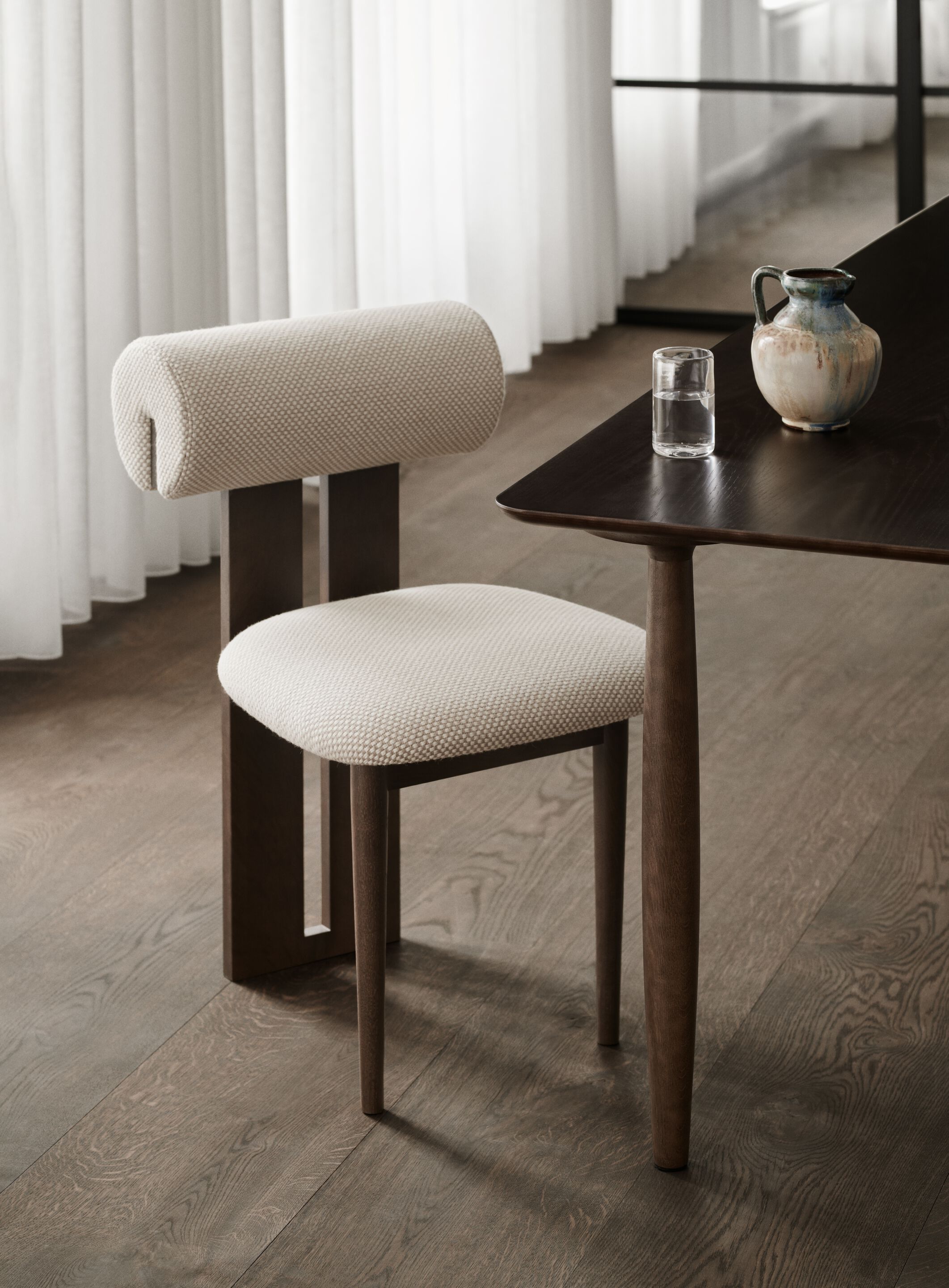 Кресло из ткани и дуба NORR11 Hippo ARCH-00036751 - Вид №3