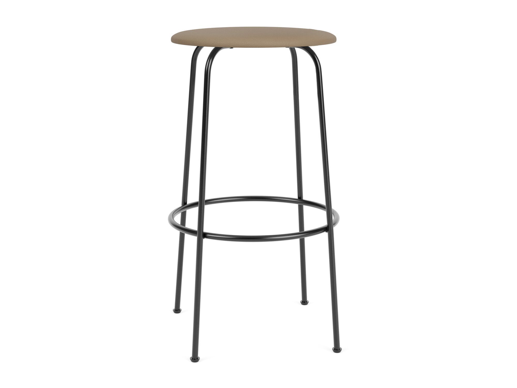 Высокий стул из стали и дерева с мягким сиденьем Audo Copenhagen Afteroom ARCH-00130048