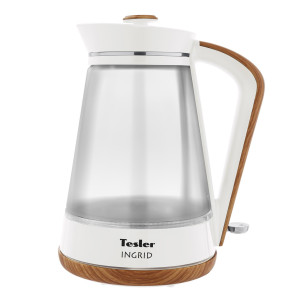 90225774 Электрический чайник INGRID 1.7 л стекло KT-1750 WHITE, белый STLM-0139216 TESLER
