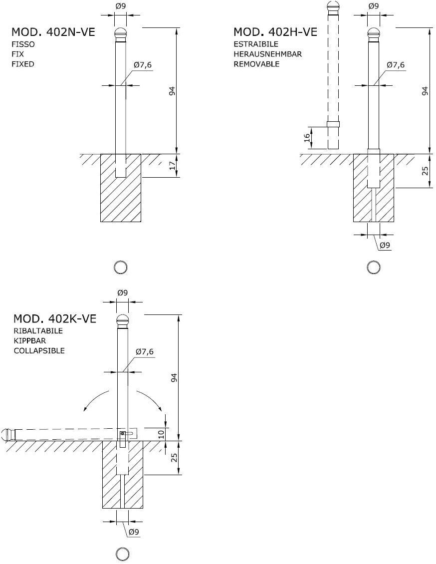Euroform W Столб металлический  402, 403  - Вид №7