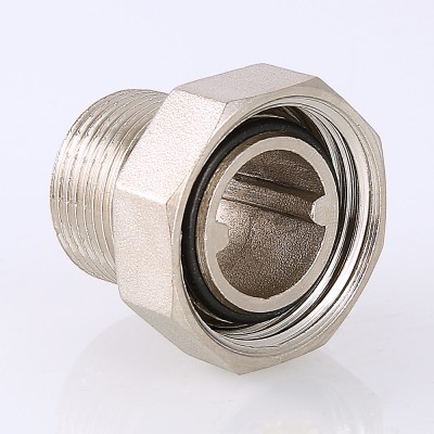 VTr.015.N.04 Фитинг резьбовой – полусгон с накидной гайкой Valtec 1/2"  - Вид №1
