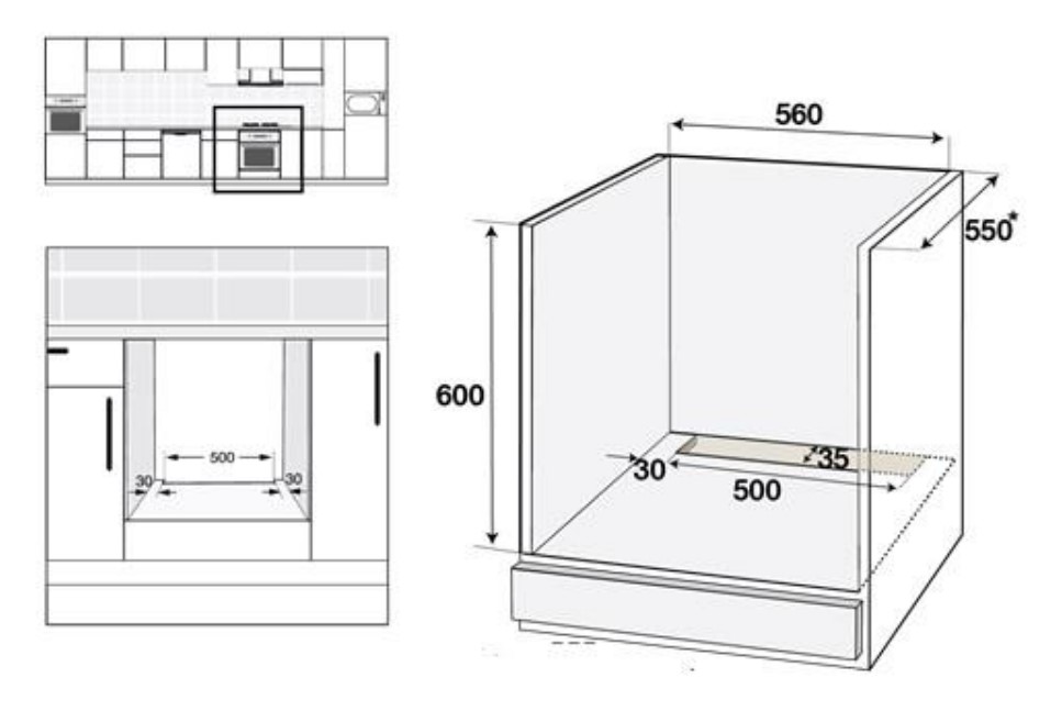 9225906 Электрический духовой шкаф SCHTOFF Decor 600 черный STDN-0083186 - Вид №5