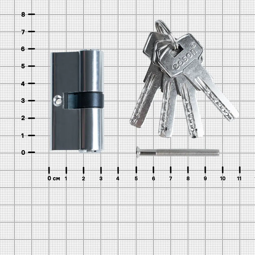 EDSON Цилиндр EDS-CYL 30x30 мм с перфорированными ключами 89404639 STLM-1566828 - Вид №3