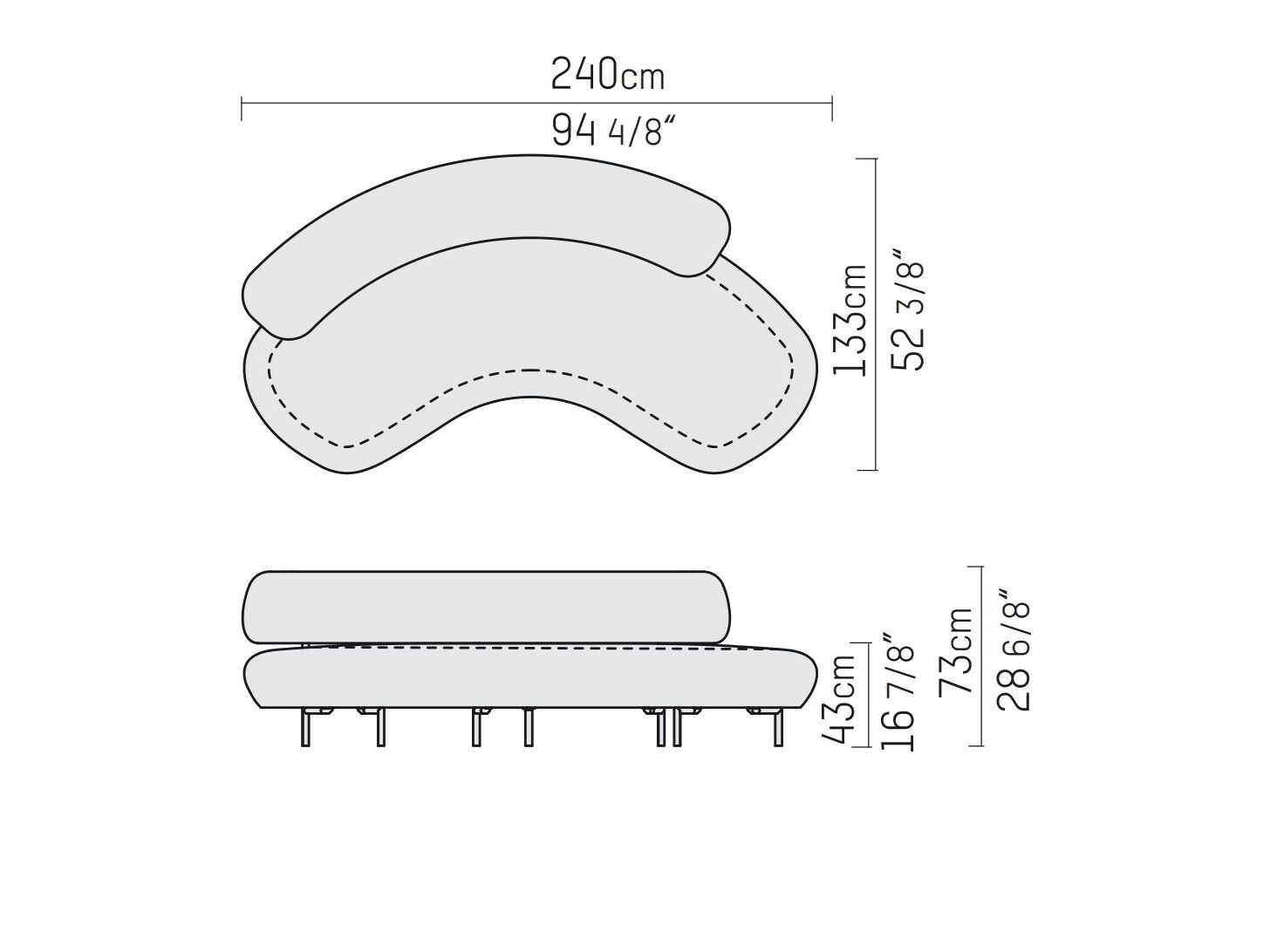 Изогнутый диван из ткани Piet Boon ELLA living ARCH-00129539 - Вид №4