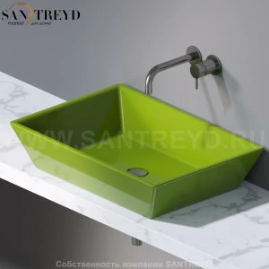 L292121 Накладная раковина на столешницу  прямоугольная A. e T. Italia PRISMA