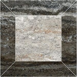 Панно Terra K-53/LR/d04 GREY 60x60