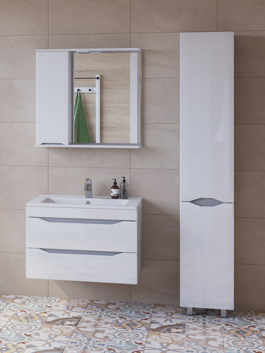 Пенал Minor 350350⨉300⨉1840 мм белый Santreyd sun-id-664580 - Вид №2