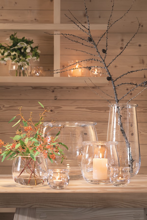 Ваза стеклянная прозрачная 15 см Collar LSA INTERNATIONAL - 300595 Прозрачный  - Вид №3