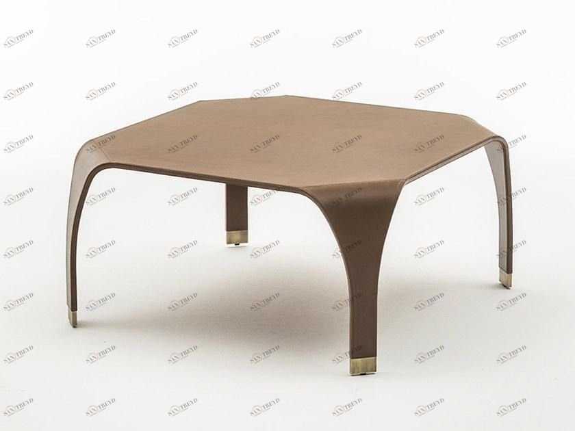 OAK Низкий кожаный журнальный столик Milano collection Sc5089