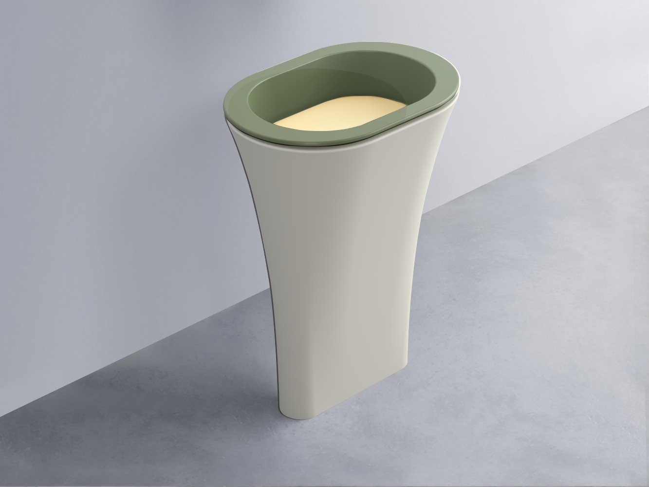 AMLA65-AG+AMPILO-CN+AMCOLO-TL Раковина Amedeo Ovale отдельностоящая cielo Enjoy + Amedeo Ceramica Cielo
