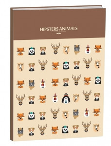 458381 Тетрадь общая "" А5, 128 листов, в клетку Доминанта Hipsters