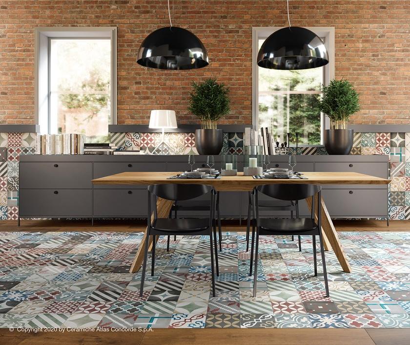 Atlas Concorde Настенная / напольная плитка из керамогранита с эффектом энкаустики Venti boost sun-id-1400680 - Вид №30