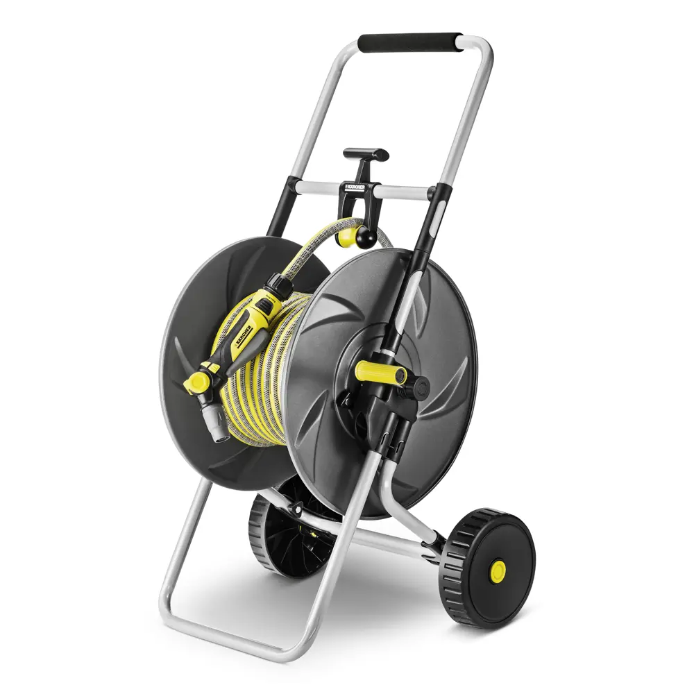 Катушка для садового шланга Karcher до 80м пластик черный STLM-2057734 - Вид №1