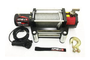 16449904 Автомобильная лебедка SRX 12000 lbs 12В, стальной трос 4R-W123A-12 4REVO