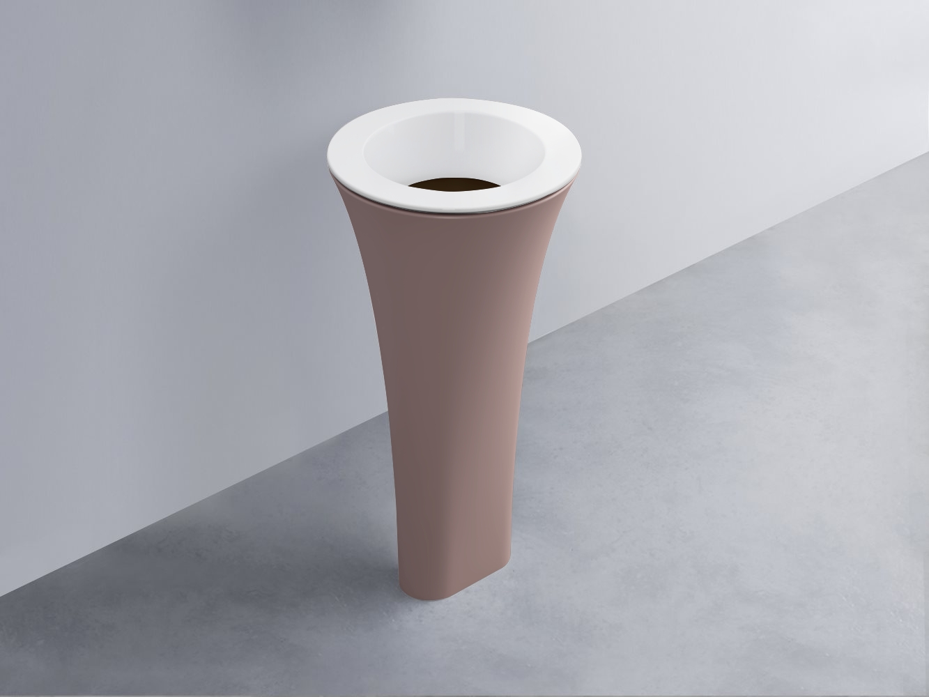 AMLA45-BL+AMPILT-CA+AMCOLT-CP Раковина Amedeo Tondo отдельностоящая cielo Enjoy + Amedeo Ceramica Cielo