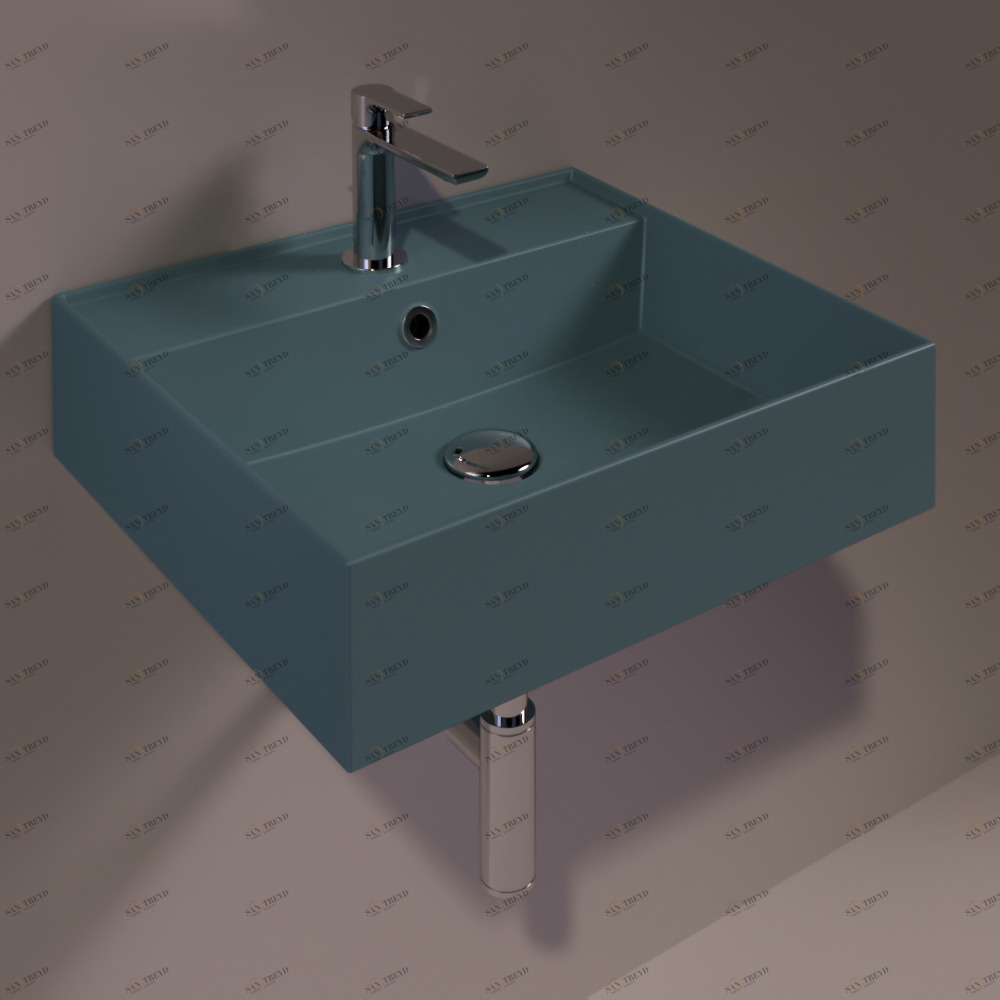 AG51NAVYMATT Подвесная раковина настенная прямоугольная Simas Agile