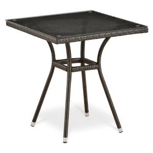 Стол из искусственного ротанга 70x70 Brown AFINA  130501 Бежевый;коричневый