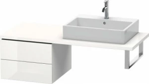 LC583702222 Шкафчик для консоли L-Cube #LC5837 520 x 547 мм Белый глянцевый декор