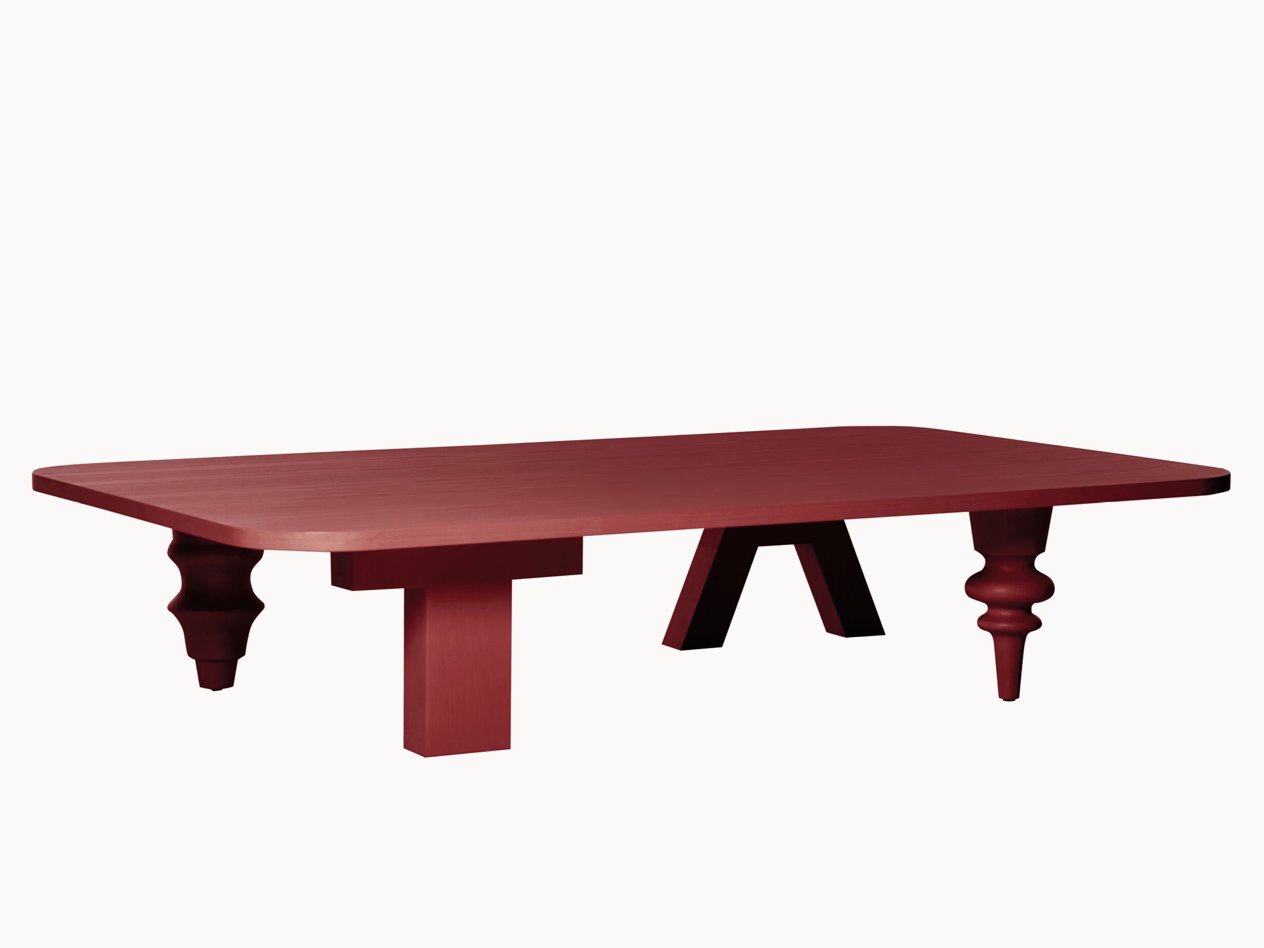 Прямоугольный журнальный столик из МДФ для гостиной BD Barcelona Multileg ARCH-00125488 - Вид №17