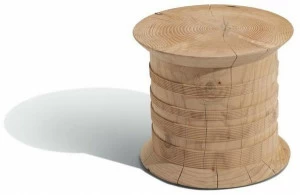 MissoniHome Низкий круглый журнальный столик из кедра