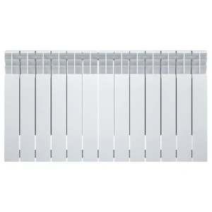 Радиатор секционный Monlan Bimetal 500/80 13 секций боковое подключение биметалл белый
