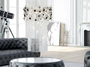 Serip Галогенный подвесной светильник с кристаллами Diamond Ct3308/36