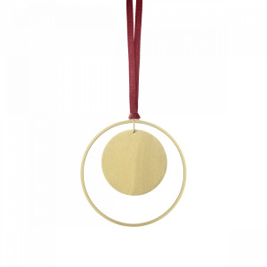 Рождественский металлический кулон