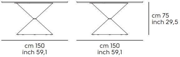 Midj Круглый стеклокерамический стол sun-id-1398027 - Вид №2