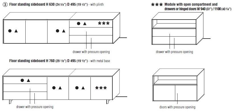 Molteni & C. Комод из дерева с ящиками Pass-word evolution sun-id-1451817 - Вид №3