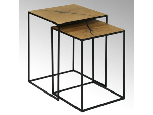 Квадратный железный журнальный столик