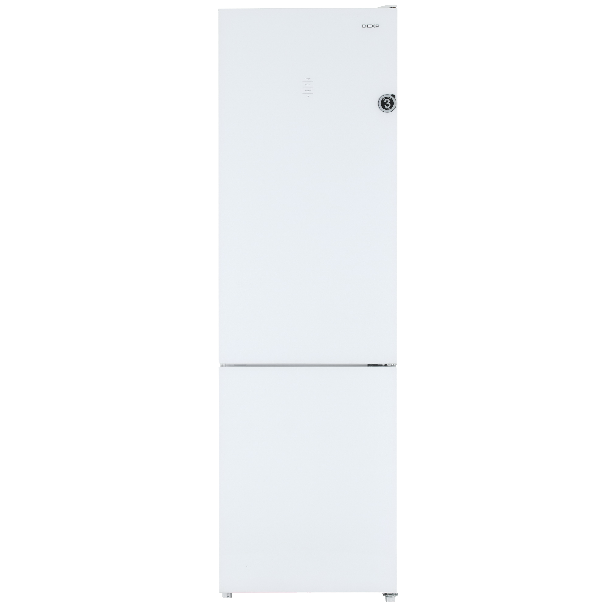 9136757 Холодильник с морозильником DEXP RF-CN350DMG/S белый STDN-0032602  - Вид №2