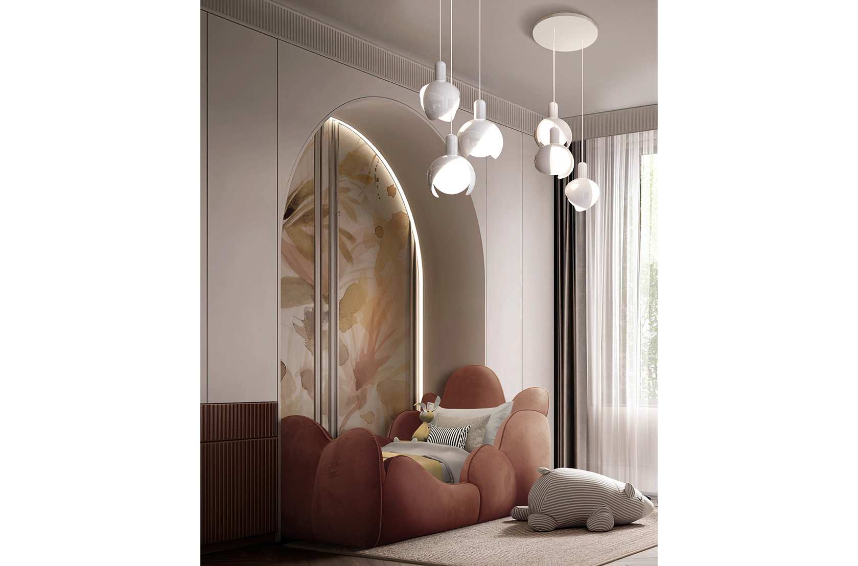 CIST792 Детская односпальная кровать Тристен Circu  - Вид №5