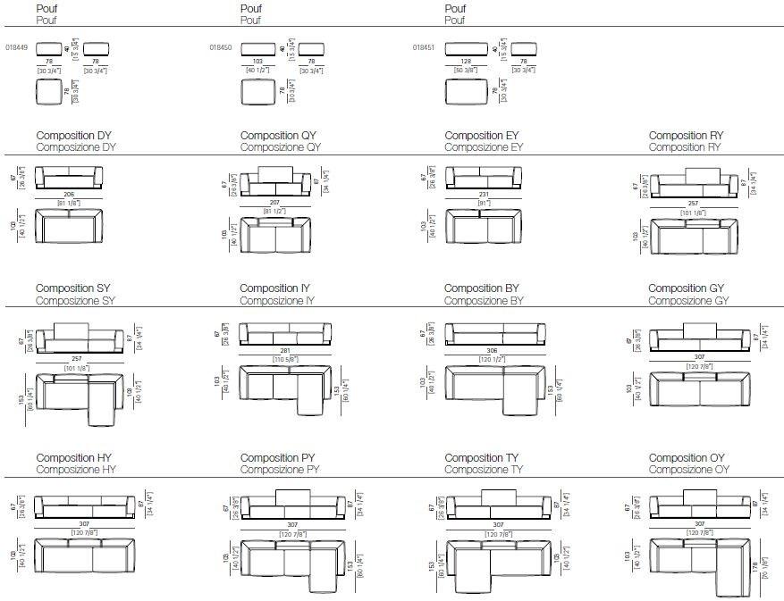 Arketipo Диван из ткани sun-id-1395455 - Вид №2